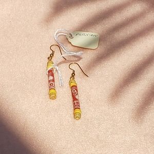 Peruvian Beaded Earrings with Birds - NWT - Hand Crafted